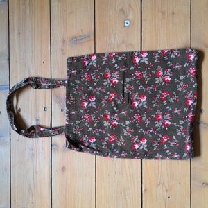 16-**FREE ADD ON**Corduroy Floral Tote Bag